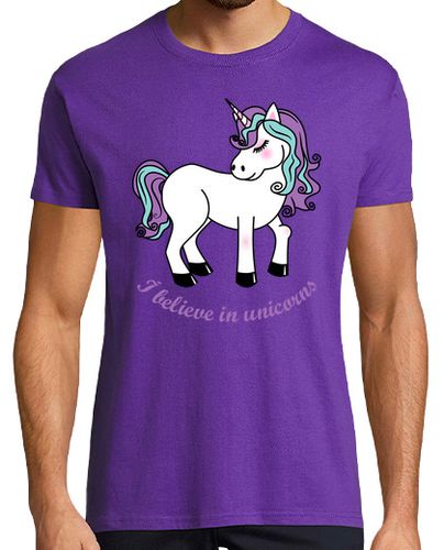 Camiseta Hombre Manga Corta I believe in unicorns laTostadora - latostadora.com - Modalova