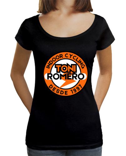 Camiseta mujer Toni Romero LOGO Indoor Cycling ORANGE - latostadora.com - Modalova