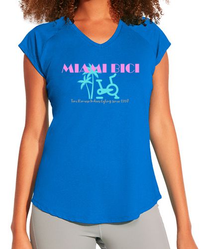 Camiseta deportiva mujer Toni Romero Indoor Cycling MIAMI BICI - latostadora.com - Modalova