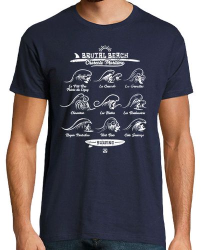 Camiseta brutal caridad marítima playa surf 9 lugares - latostadora.com - Modalova