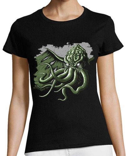 Camiseta Mujer Manga Corta Cthulhu laTostadora - latostadora.com - Modalova