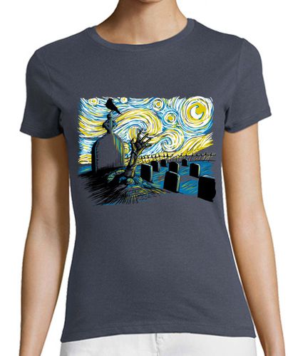 Camiseta Mujer Manga Corta Starry Night Z laTostadora - latostadora.com - Modalova