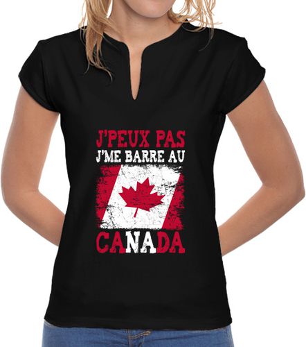 Camiseta mujer No puedo me voy de Canadá - latostadora.com - Modalova