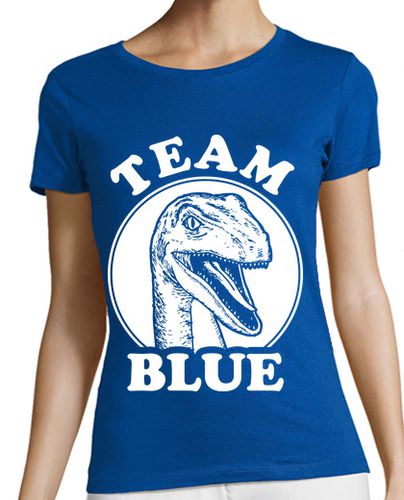 Camiseta mujer Team Blue Velociraptor - latostadora.com - Modalova