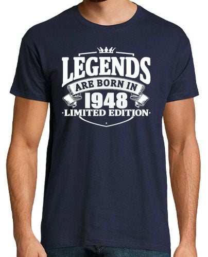 Camiseta las leyendas nacen en 1948 - latostadora.com - Modalova
