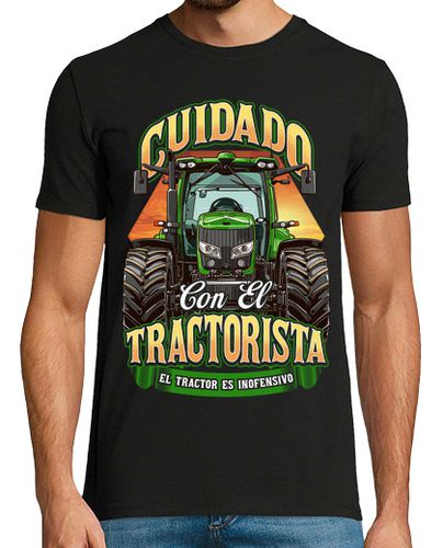 Camiseta Cuidado Con El Tractorista Tractor Reivindicativa Tractorista Agricultor - latostadora.com - Modalova