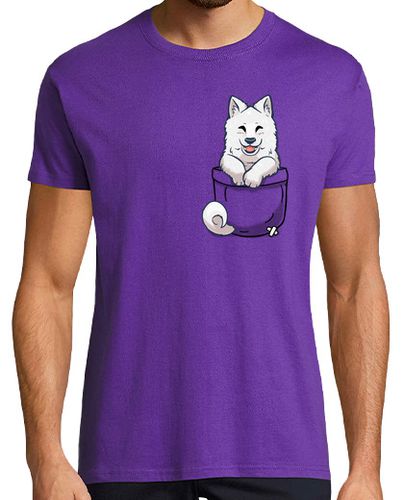 Camiseta Hombre Manga Corta samoyedo de bolsillo - camisa para hombre laTostadora - latostadora.com - Modalova