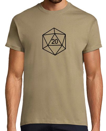 Camiseta Hombre Manga Corta Dado 20 - juegos de rol laTostadora - latostadora.com - Modalova