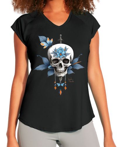 Camiseta Mujer Deportiva Calavera con puñal. Mujer manga corta laTostadora - latostadora.com - Modalova