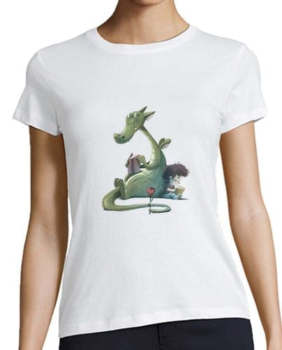 Camiseta Mujer Manga Corta Dragon de Sant Jordi laTostadora - latostadora.com - Modalova