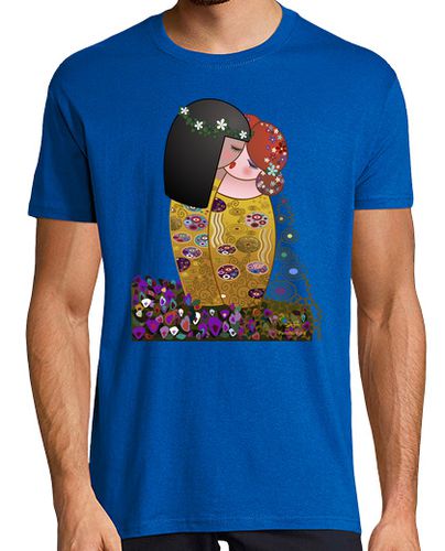 Camiseta Kokeshis lesbianas El beso estilo Klimt - latostadora.com - Modalova