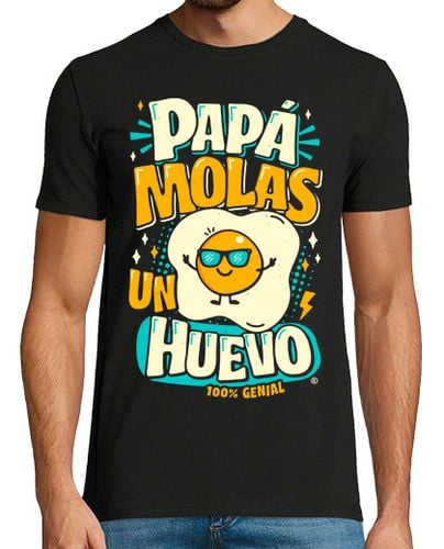 Camiseta Hombre Manga Corta Papá molas un huevo laTostadora - latostadora.com - Modalova