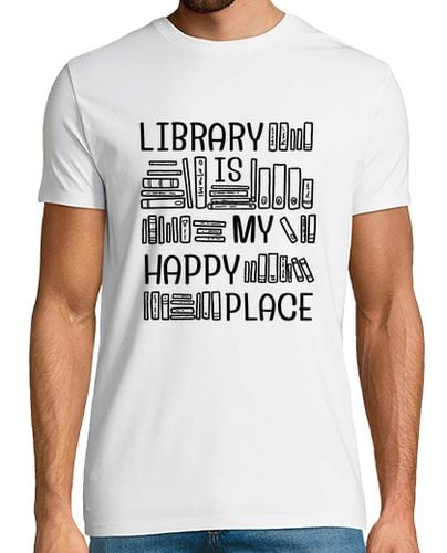 Camiseta Hombre Manga Corta Library Is My Happy Place laTostadora - latostadora.com - Modalova