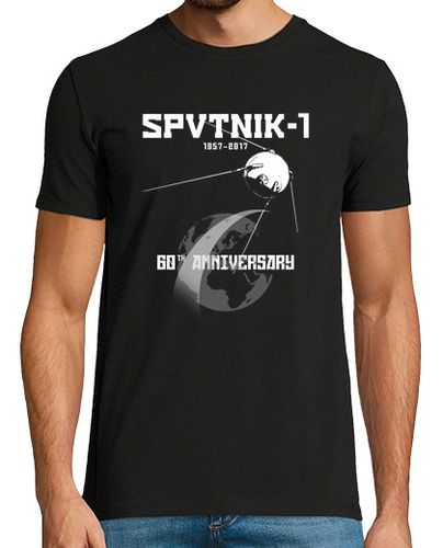 Camiseta Hombre Manga Corta sputnik 60th anniversary artificial eart laTostadora - latostadora.com - Modalova