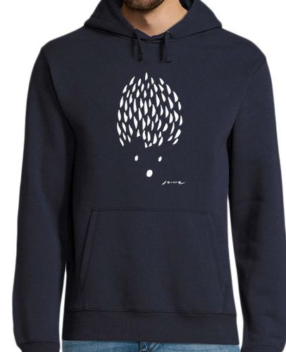 Sudadera Con Capucha Para Hombre Erizo 2 Blanco laTostadora - latostadora.com - Modalova