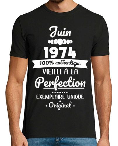 Camiseta Hombre Manga Corta 50 cumpleaños junio de 1974 laTostadora - latostadora.com - Modalova