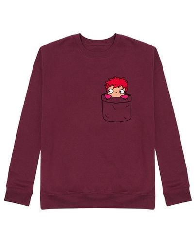 Sudadera Sin Capucha Unisex Ponyo in a pocket laTostadora - latostadora.com - Modalova