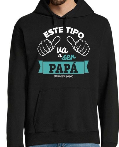 Sudadera Con Capucha Para Hombre Este Tipo Va a Ser Papá (Fondo Oscuro) regalos dia del padre futuros papas laTostadora - latostadora.com - Modalova