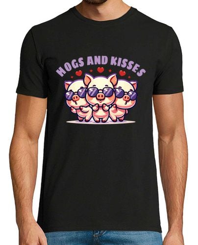 Camiseta Hombre Manga Corta Hogs And Kisses laTostadora - latostadora.com - Modalova