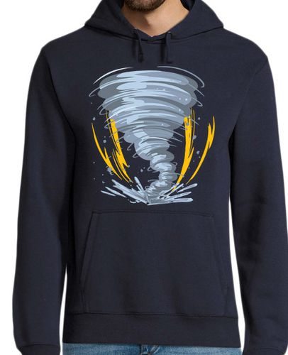 Sudadera Con Capucha Para Hombre ráfaga de tornado en el dibujo de cómics de remolino laTostadora - latostadora.com - Modalova