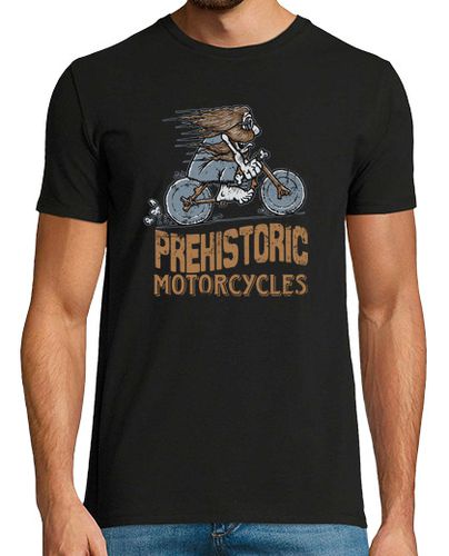 Camiseta motocicleta prehistórica - negro - latostadora.com - Modalova