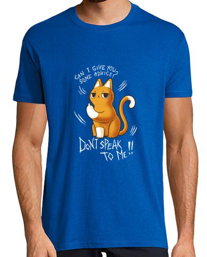 Camiseta Hombre Manga Corta Dont speak to me - Rude angry cat laTostadora - latostadora.com - Modalova