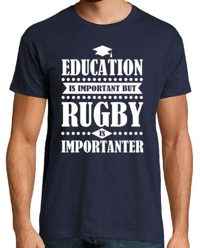 Camiseta la educación es importante, pero el rugby es impo - latostadora.com - Modalova