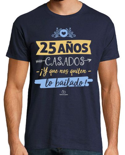 Camiseta Hombre Manga Corta 25 Años Casados laTostadora - latostadora.com - Modalova