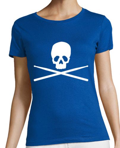 Camiseta mujer Calavera batera blanca laTostadora - latostadora.com - Modalova