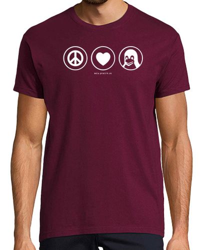 Camiseta peace love linux @shopbebote - latostadora.com - Modalova