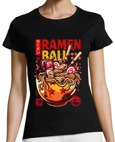 Camiseta Mujer Manga Corta súper bola de ramen laTostadora - latostadora.com - Modalova