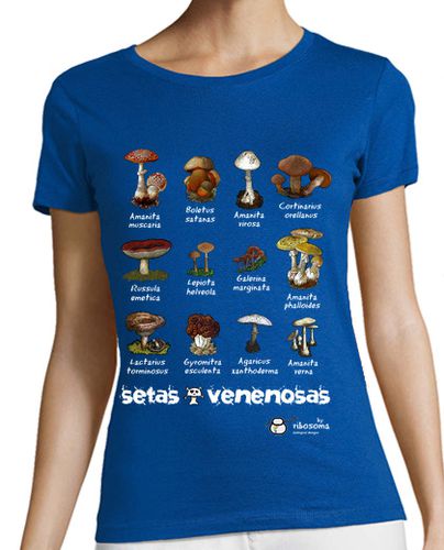 Camiseta mujer Setas venenosas :S (fondos oscuros) - latostadora.com - Modalova