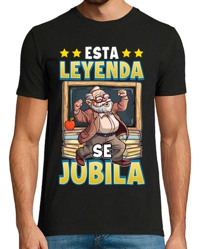 Camiseta Hombre Manga Corta Esta Leyenda Se Jubila Regalo Profesor Fin De Curso laTostadora - latostadora.com - Modalova