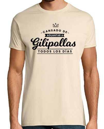 Camiseta Hombre Manga Corta cansado de aguantar gilipollas laTostadora - latostadora.com - Modalova