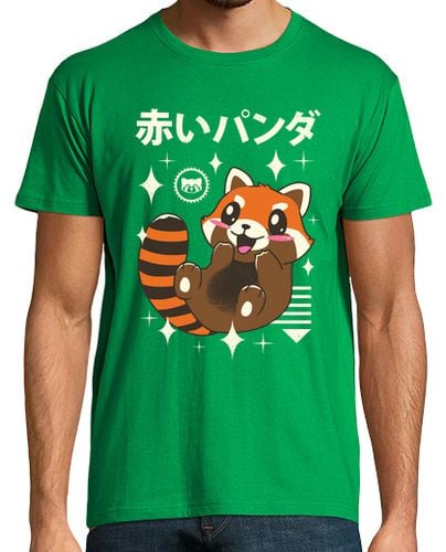 Camiseta Hombre Manga Corta kawaii panda rojo camisa para hombre laTostadora - latostadora.com - Modalova