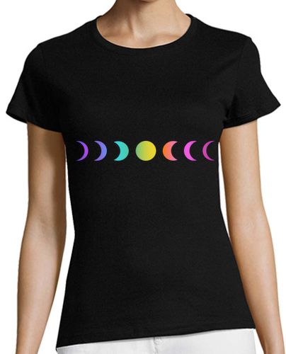 Camiseta Mujer Manga Corta Lunas multicolores laTostadora - latostadora.com - Modalova