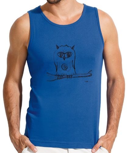 Camiseta Hombre Sin Mangas búho posado encima del tanque hombre de los deportes laTostadora - latostadora.com - Modalova