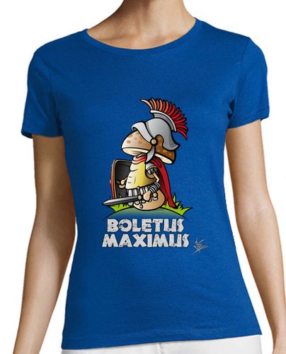 Camiseta Mujer Manga Corta Boletus Maximus (fondo oscuro) laTostadora - latostadora.com - Modalova