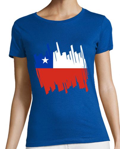 Camiseta mujer Bandera Chile - latostadora.com - Modalova