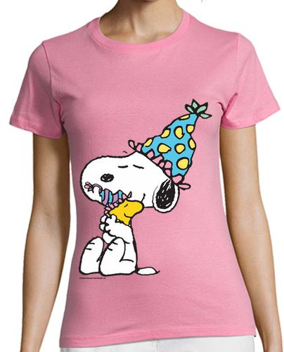 Camiseta Mujer Manga Corta Snoopy Birthday laTostadora - latostadora.com - Modalova