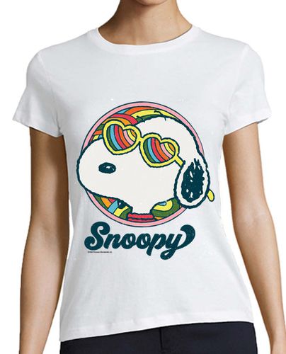 Camiseta Mujer Manga Corta Snoopy Psicodelia laTostadora - latostadora.com - Modalova