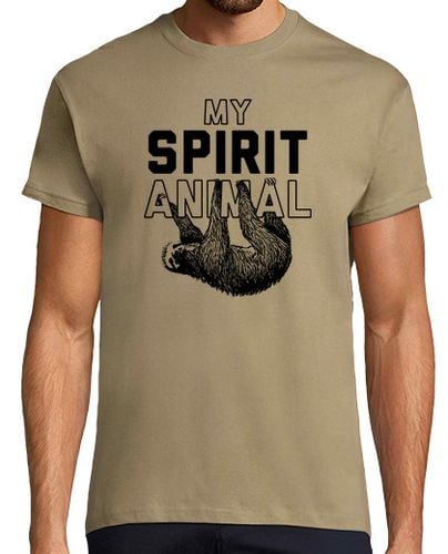 Camiseta Hombre Manga Corta Perezoso - My Spirit Animal laTostadora - latostadora.com - Modalova