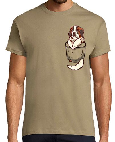 Camiseta Hombre Manga Corta bolsillo st bernard - camisa de hombre laTostadora - latostadora.com - Modalova