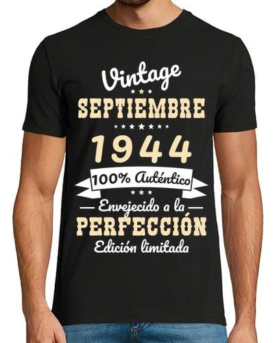 Camiseta 80 Cumpleanos Vintage Septiembre 1944 laTostadora - latostadora.com - Modalova