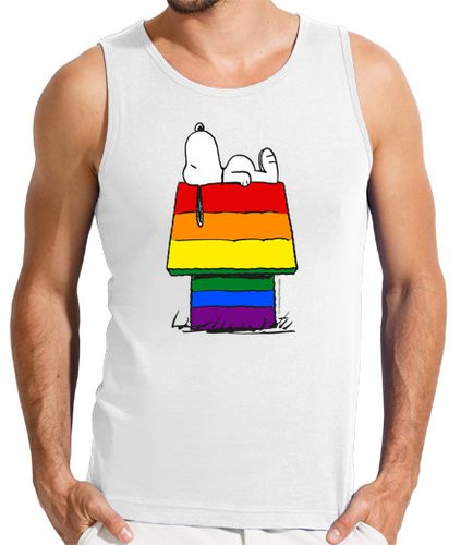 Camiseta Hombre Sin Mangas Snoopy pride laTostadora - latostadora.com - Modalova