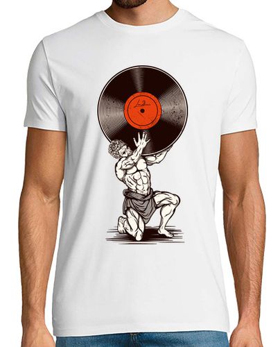 Camiseta Hombre Manga Corta atlas de vinilo laTostadora - latostadora.com - Modalova