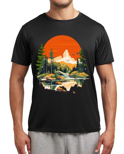 Camiseta deportiva arte en medio del abrazo del bosque laTostadora - latostadora.com - Modalova