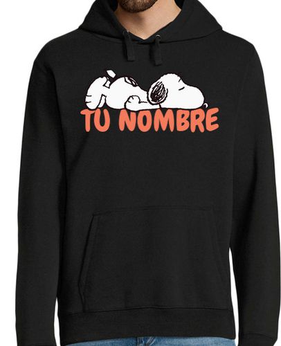 Sudadera Con Capucha Para Hombre Snoopy con tu nombre laTostadora - latostadora.com - Modalova