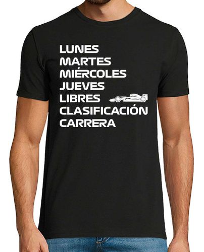 Camiseta Hombre Manga Corta F1 SEMANA LIBRES CLASIFICACIÓN CARRERA laTostadora - latostadora.com - Modalova