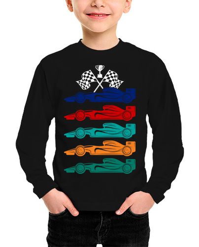 Camiseta Niño Manga Larga COCHES F1 laTostadora - latostadora.com - Modalova